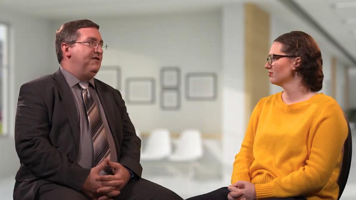 Watch the video as Dr. Gerard Meskill discusses XYWAV with his patient, Diana