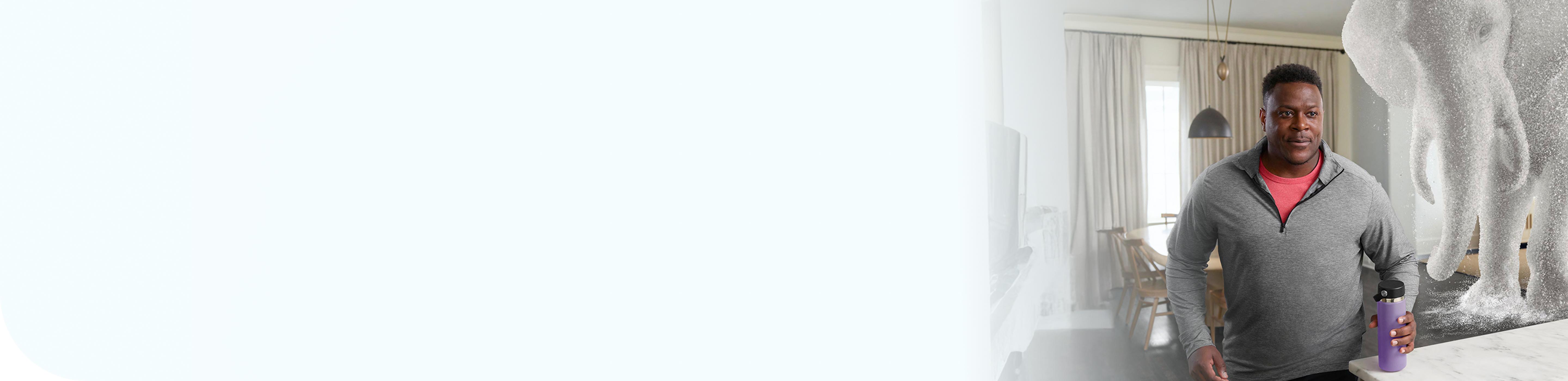 A narcoleptic man starting his day.